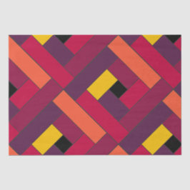 Rechthoekpatroon (ver4) met aangepaste details tissuepapier