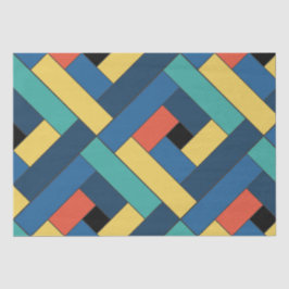 Rechthoekpatroon (ver7) met aangepaste details tissuepapier