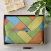 Rechthoekpatroon (ver8) met aangepaste details tissuepapier (Geschenk)