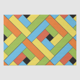 Rechthoekpatroon (ver8) met aangepaste details tissuepapier