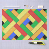 Rechthoekpatroon (ver9) met aangepaste details tissuepapier (Craft)