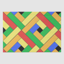 Rechthoekpatroon (ver9) met aangepaste details tissuepapier