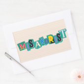 Rechthoekschakelaars Rechthoekige Sticker (Envelop)