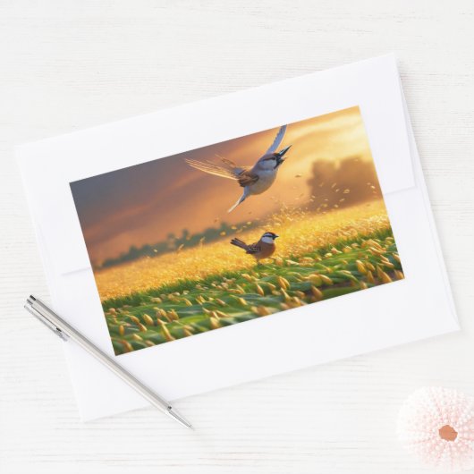 Rechthoekschakelaars Rechthoekige Sticker (Envelop)