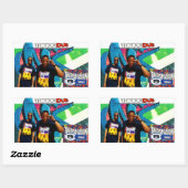 Rechthoekschakelaars Rechthoekige Sticker (Vel)