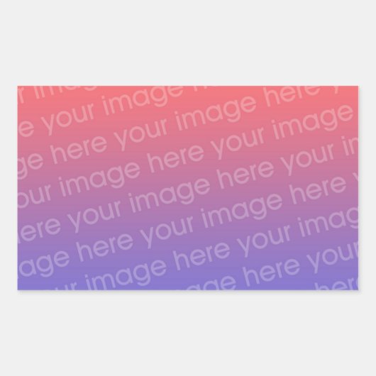 Rechthoeksticker Foto 4 door 3 Rechthoekige Sticker (Voorkant)