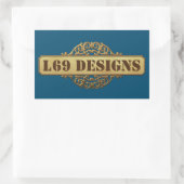 rechthoeksticker "L design logo" Rechthoekige Sticker (Tas)