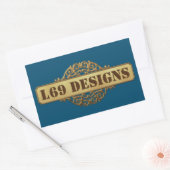 rechthoeksticker "L design logo" Rechthoekige Sticker (Envelop)