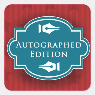 Rechthoeksticker met automatische grafie vierkante sticker