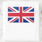 Rechthoeksticker met vlag van het Verenigd Koninkr Rechthoekige Sticker (Tas)