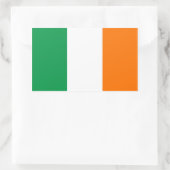 Rechthoeksticker met vlag van Ierland Rechthoekige Sticker (Tas)