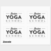 Rechthoeksticker Rechthoekige Sticker (Vel)