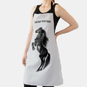 Rechtop Paard Schort Gift met Aangepaste Tekst Naa (Insitu)