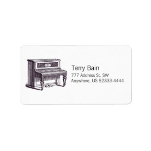 rechtop Piano Etiket
