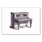  rechtop Piano Kaart (Achterkant)