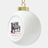  rechtop Piano Keramische Bal Ornament (Rechts)