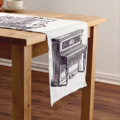  rechtop Piano Korte Tafelloper (Voorbeeld)