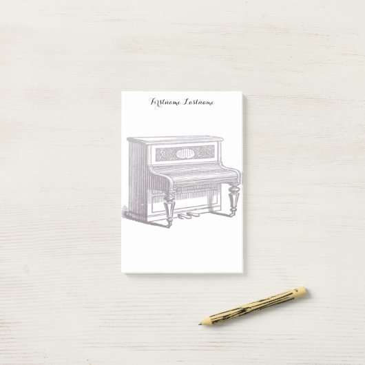 rechtop Piano Post-it® Notes (Op bureau)