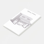 rechtop Piano Post-it® Notes (Schuin)