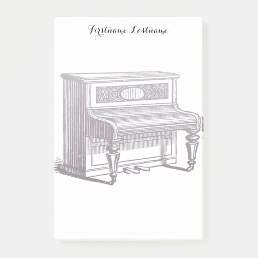 rechtop Piano Post-it® Notes (Voorkant)