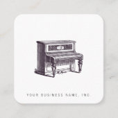 rechtop Piano Vierkante Visitekaartje (Voorkant)