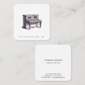  rechtop Piano Vierkante Visitekaartje (Voorkant / Achterkant)