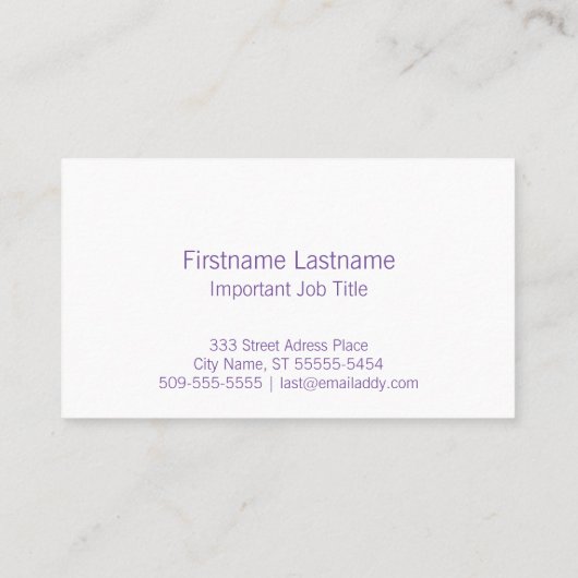  rechtop Piano Visitekaartje (Achterkant)