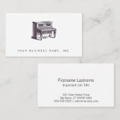  rechtop Piano Visitekaartje (Voorkant / Achterkant)