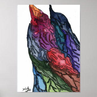 Rechtop Staand Poster