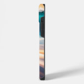 Rechtop Surfplank In Zand iPhone Hoesje (Linkerkant)