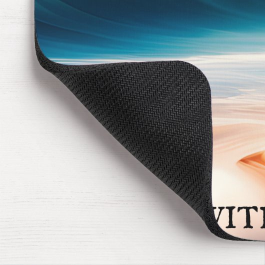 Rechtop surfplank met offerte muismat (Hoek)