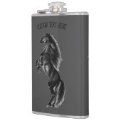 Rechtopstaande Paardenfles - Aangepaste tekst en k Heupfles (Links)