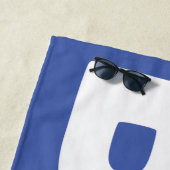 "Rechts achteruit" darmhanddoek Strandlaken (In situ)