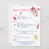 Rechts Bach Bachelorette Weekend Getaway Route Kaart (Achterkant)