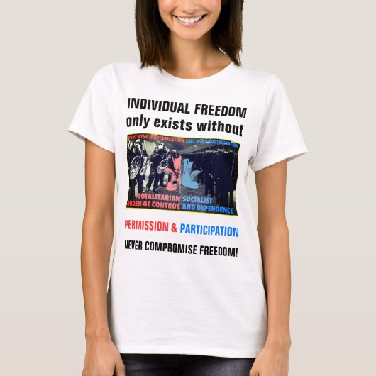 Rechts en links (licht) t-shirt (Voorkant)