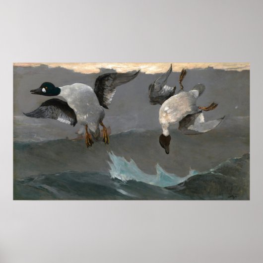 Rechts en links - Winslow Homer Fine Art Poster (Voorkant)