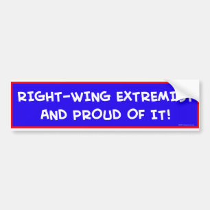 RECHTS EXTREMIST EN BEWIJS ERVAN! BUMPERSTICKER