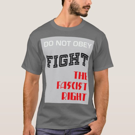 Rechts fascistisch vechten t-shirt (Voorkant)