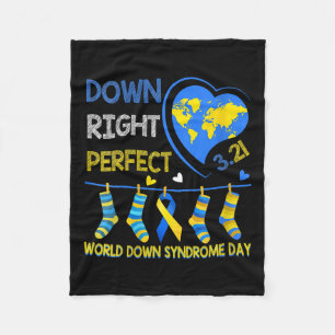 Rechts geperfectioneerd - World Down Syndroeness Fleece Deken