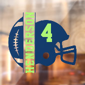 Rechts gericht Football Game Day Back Window Cling Raamsticker (Vel 2)