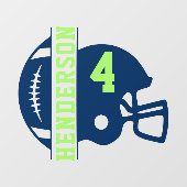 Rechts gericht Football Game Day Back Window Cling Raamsticker (Vel)