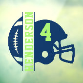 Rechts gericht Football Game Day Back Window Cling Raamsticker (Vel 3)