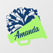 Rechts gerichte Cheerleading Achterruit Sticker (Vel)