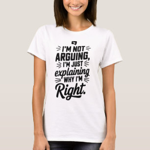 Rechts: Het T-shirt voor slimme debaters
