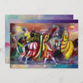 RECHTS IN DE NACHT, blauwe vonken Aankondiging (Voorkant / Achterkant)