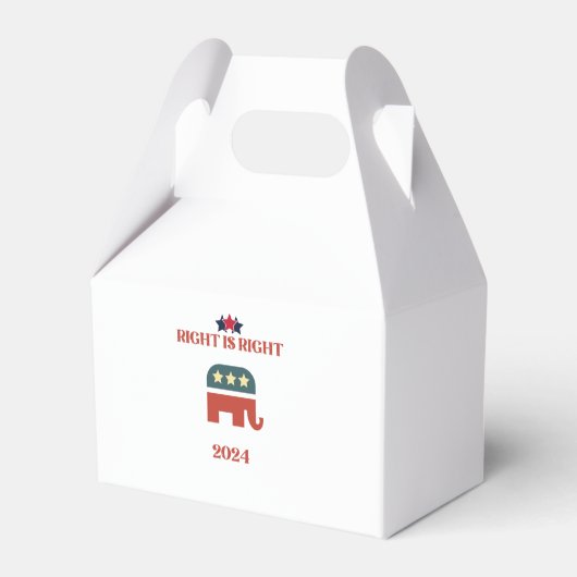 RECHTS IS RECHTS REPUBLIKEINS CONSERVATIEF 2024 BEDANKDOOSJES (Achterkant)