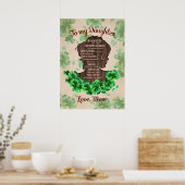 Rechts je kroon - Beste cadeautje voor een donkerd Poster (Keuken)