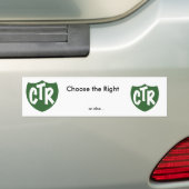 Rechts kiezen bumpersticker (Op auto)