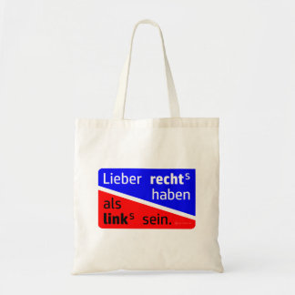 rechts-links tote bag