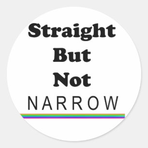 Rechts maar niet pijlvormig ronde sticker